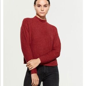 Pink Rose | Hacci Long Sleeve Crop Sweater Size S